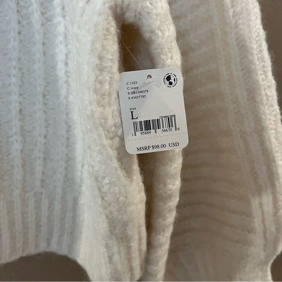 NWT Free People Ivory Sweater - Picture 5 of 7